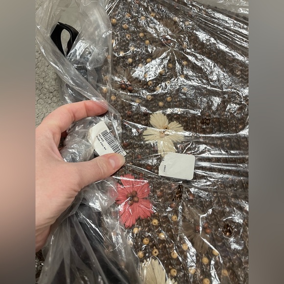 Floral Straw Bag - like new condition - Picture 5 of 5